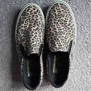 Vans Leopard Pattern Slip-On Shoes